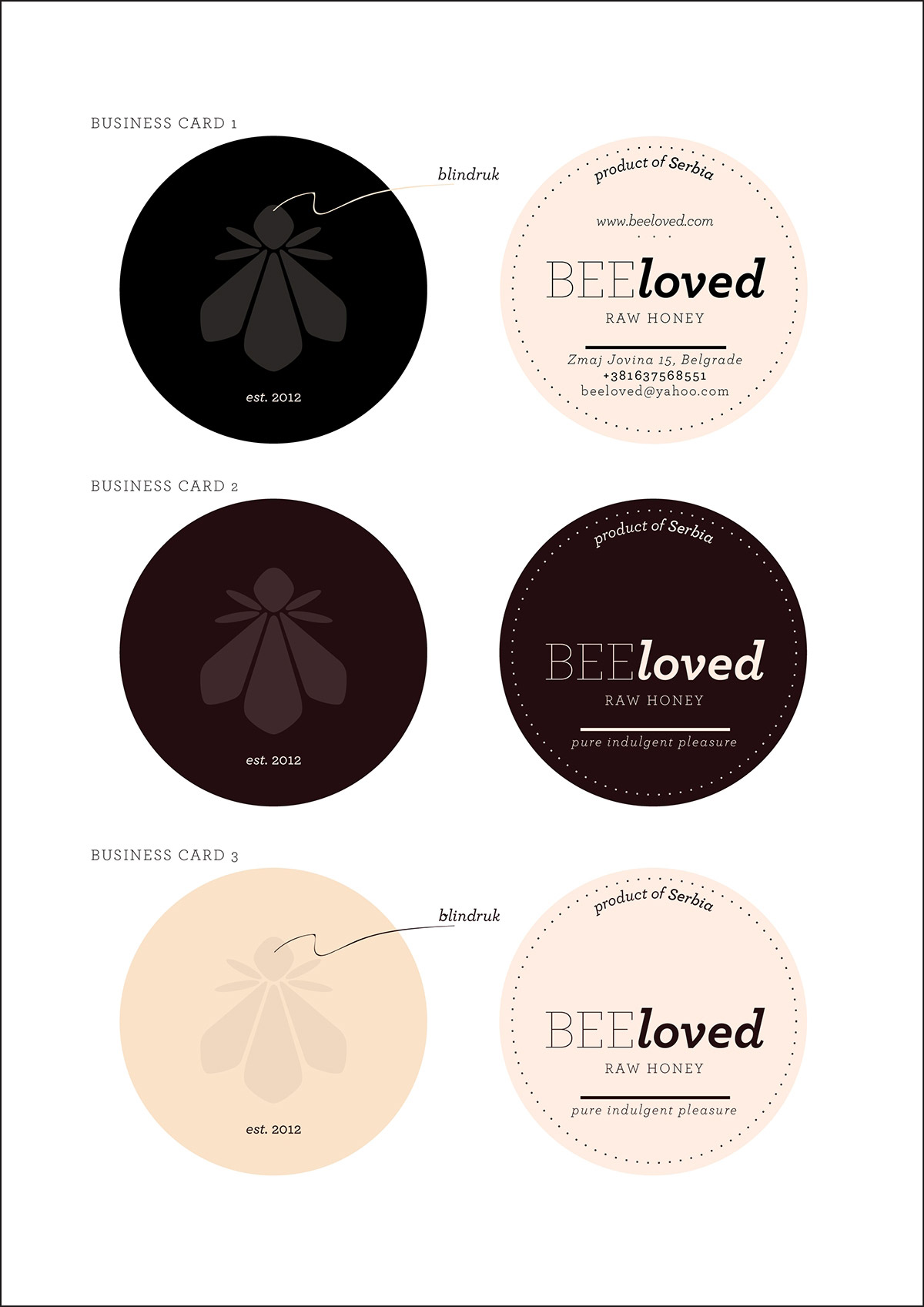 BEEloved honey蜂蜜創(chuàng)意包裝設計卡片