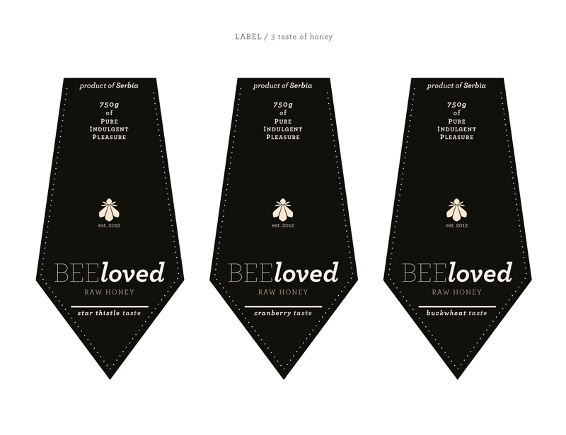 BEEloved honey蜂蜜創(chuàng)意包裝設計標簽設計