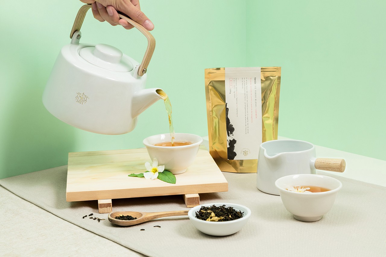 草本茶袋裝展示