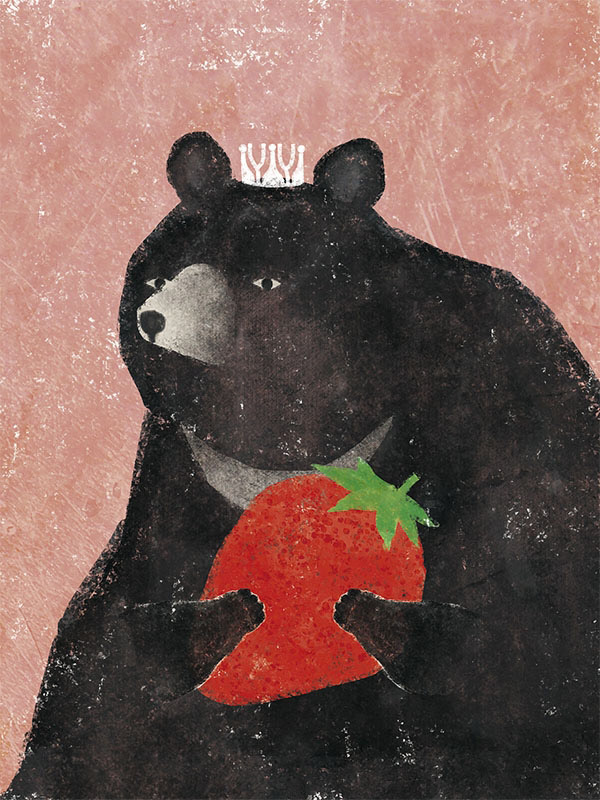 動物水果插畫