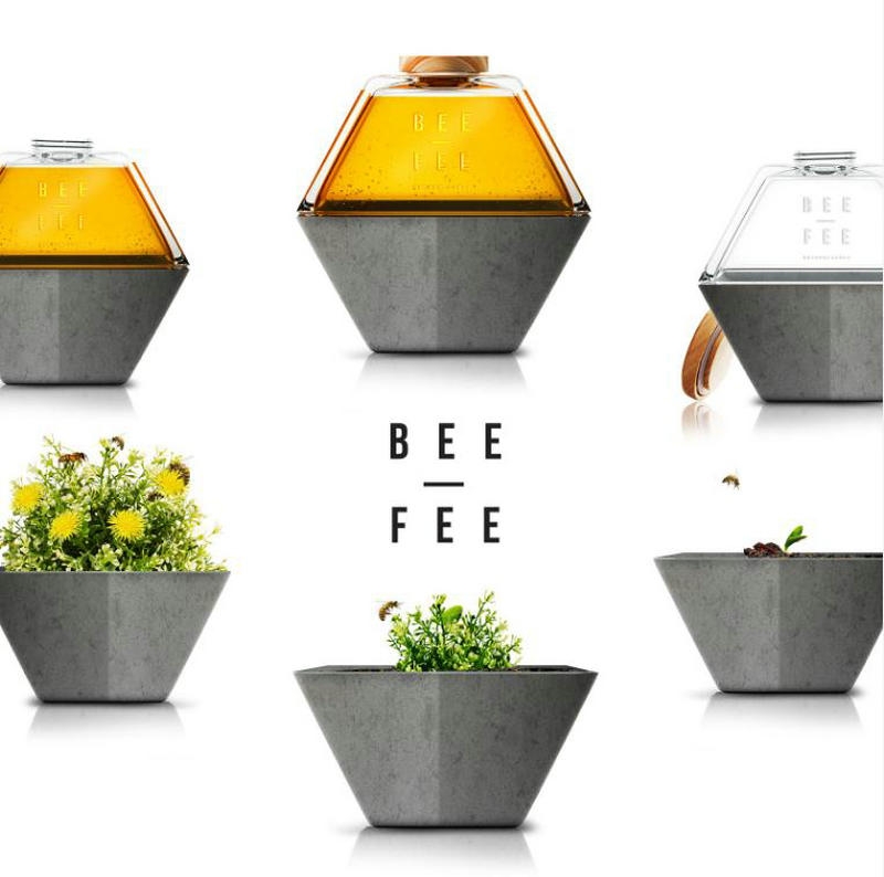 BEE-FEE100％有機蜂蜜包裝設(shè)計