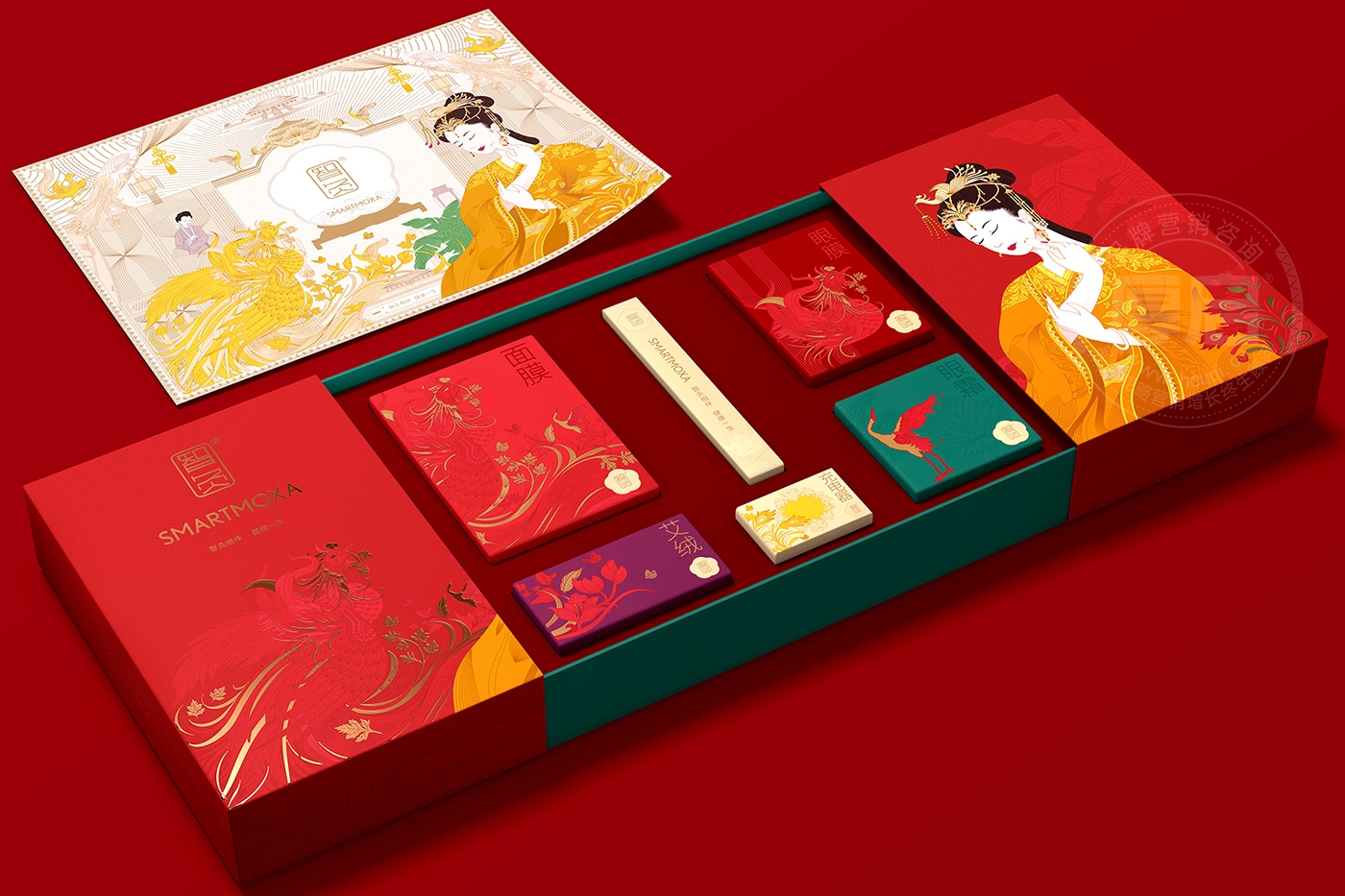 東方古風(fēng)化妝品禮盒套裝包裝設(shè)計